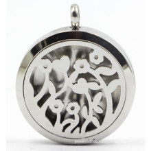 Factory Direct 30mm Rd Silber 316L Edelstahl Parfüm Locket